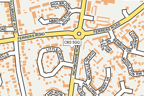 CM3 5GQ map - OS OpenMap – Local (Ordnance Survey)