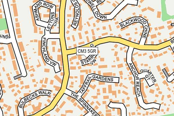 CM3 5GR map - OS OpenMap – Local (Ordnance Survey)