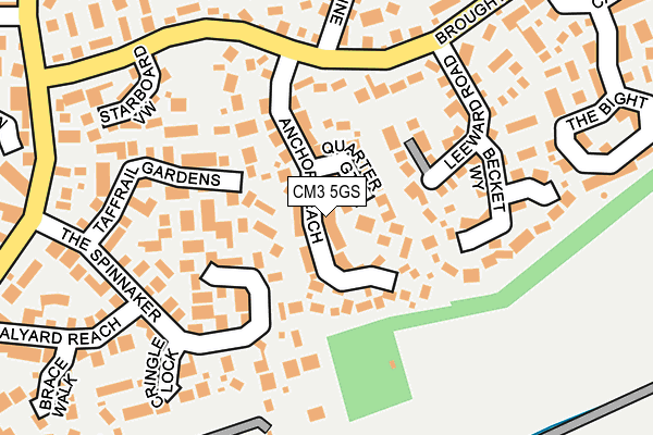 CM3 5GS map - OS OpenMap – Local (Ordnance Survey)