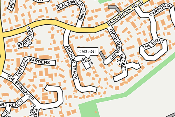 CM3 5GT map - OS OpenMap – Local (Ordnance Survey)