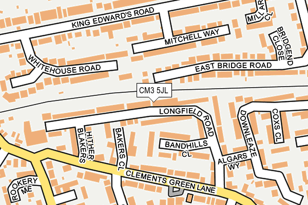 Map of BLUESQUARE HOMES (149 KILN ROAD) LIMITED at local scale
