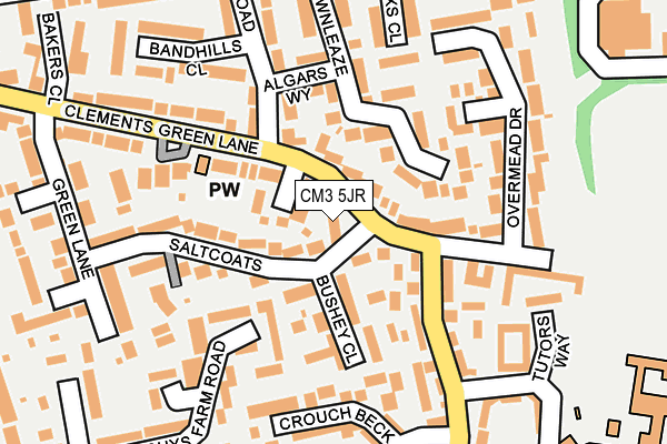 CM3 5JR map - OS OpenMap – Local (Ordnance Survey)