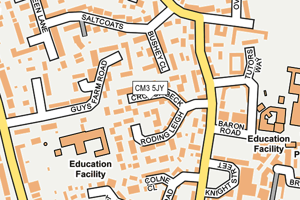CM3 5JY map - OS OpenMap – Local (Ordnance Survey)