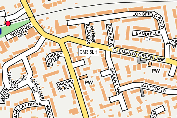 CM3 5LH map - OS OpenMap – Local (Ordnance Survey)