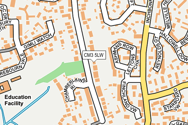 CM3 5LW map - OS OpenMap – Local (Ordnance Survey)
