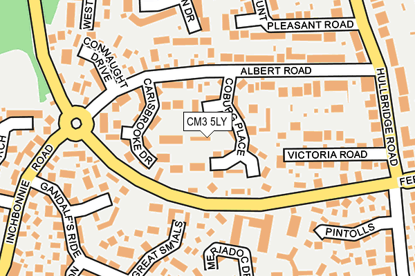 CM3 5LY map - OS OpenMap – Local (Ordnance Survey)