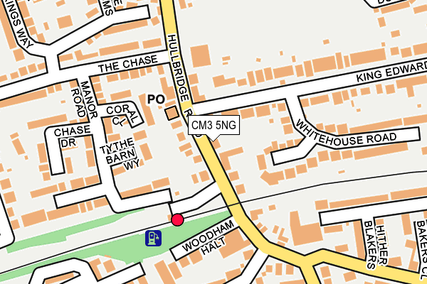 Map of RAVEN'S NEST CHELMSFORD LTD at local scale