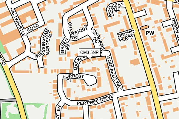 CM3 5NP map - OS OpenMap – Local (Ordnance Survey)
