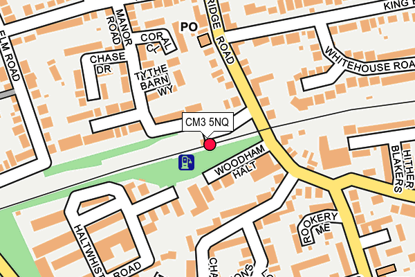 CM3 5NQ map - OS OpenMap – Local (Ordnance Survey)