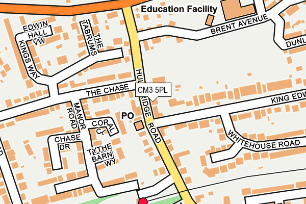 Map of THE VILLAGE HALL TRADING S.W.F. LIMITED at local scale