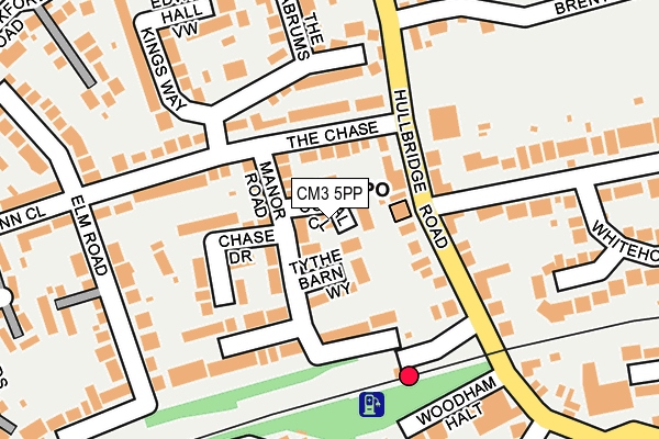 CM3 5PP map - OS OpenMap – Local (Ordnance Survey)