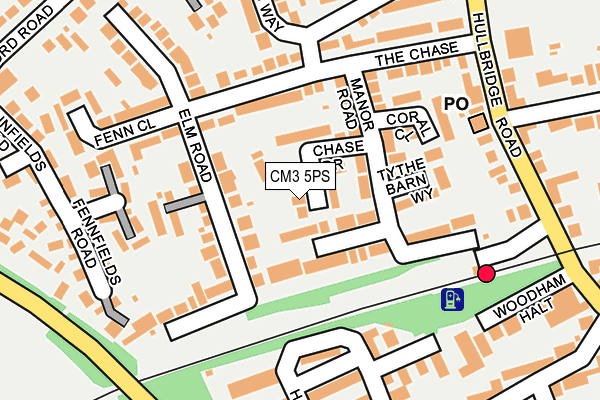 CM3 5PS map - OS OpenMap – Local (Ordnance Survey)