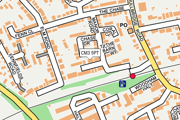 CM3 5PT map - OS OpenMap – Local (Ordnance Survey)
