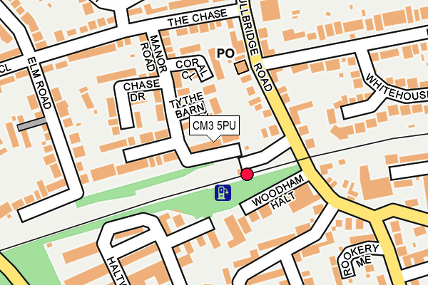 CM3 5PU map - OS OpenMap – Local (Ordnance Survey)