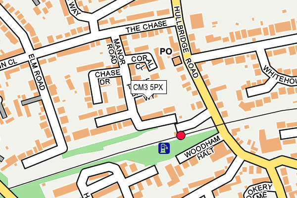 CM3 5PX map - OS OpenMap – Local (Ordnance Survey)