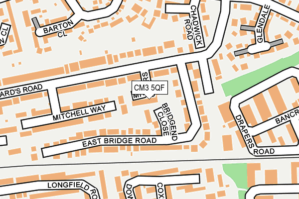 CM3 5QF map - OS OpenMap – Local (Ordnance Survey)