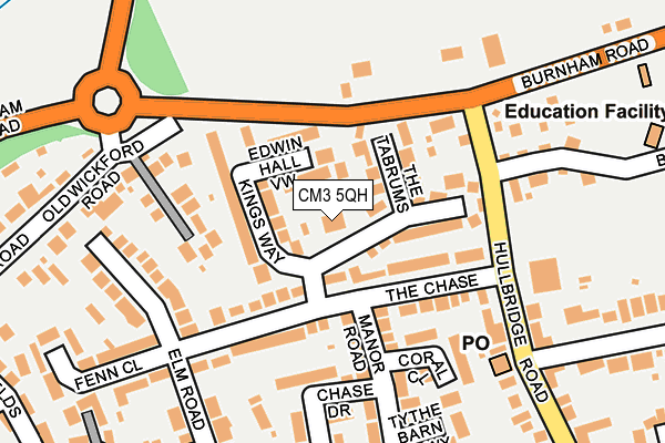 CM3 5QH map - OS OpenMap – Local (Ordnance Survey)