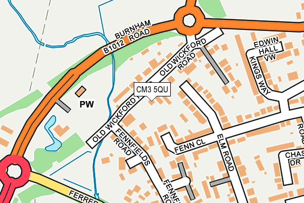 CM3 5QU map - OS OpenMap – Local (Ordnance Survey)