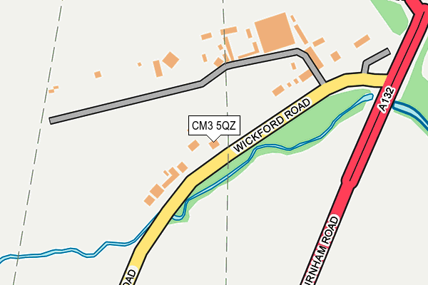 CM3 5QZ map - OS OpenMap – Local (Ordnance Survey)