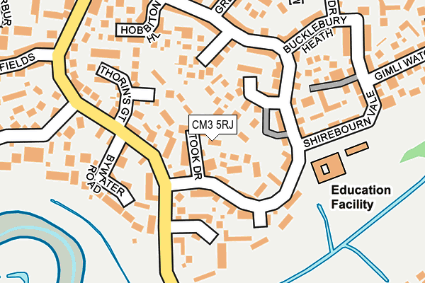 CM3 5RJ map - OS OpenMap – Local (Ordnance Survey)