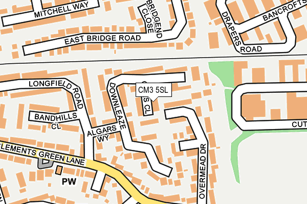 CM3 5SL map - OS OpenMap – Local (Ordnance Survey)