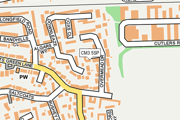 CM3 5SP map - OS OpenMap – Local (Ordnance Survey)