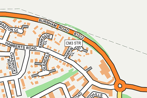 CM3 5TR map - OS OpenMap – Local (Ordnance Survey)
