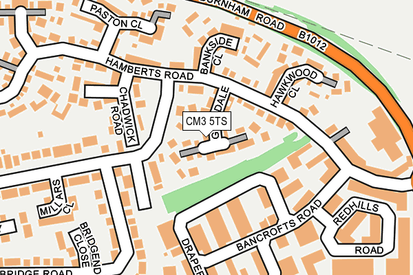 CM3 5TS map - OS OpenMap – Local (Ordnance Survey)