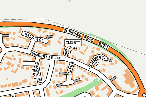 CM3 5TT map - OS OpenMap – Local (Ordnance Survey)