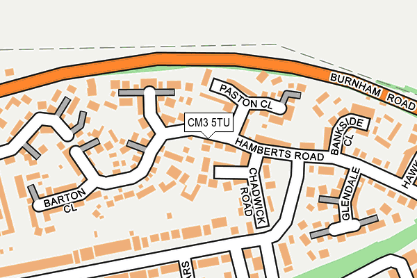 CM3 5TU map - OS OpenMap – Local (Ordnance Survey)