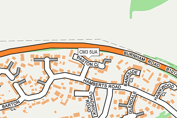 CM3 5UA map - OS OpenMap – Local (Ordnance Survey)