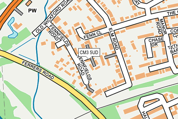 CM3 5UD map - OS OpenMap – Local (Ordnance Survey)