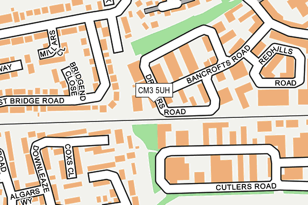 CM3 5UH map - OS OpenMap – Local (Ordnance Survey)