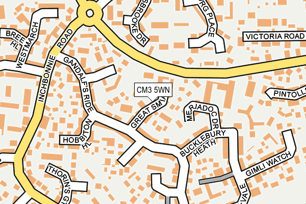 CM3 5WN map - OS OpenMap – Local (Ordnance Survey)