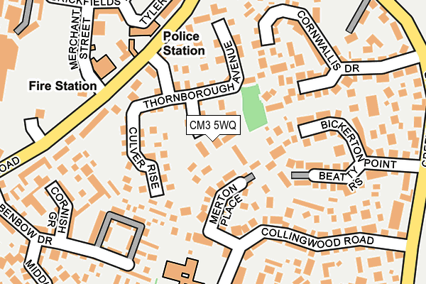 CM3 5WQ map - OS OpenMap – Local (Ordnance Survey)