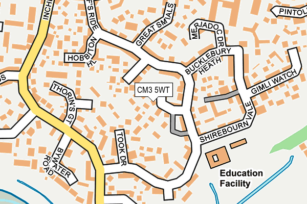 CM3 5WT map - OS OpenMap – Local (Ordnance Survey)