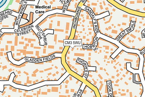 CM3 5WU map - OS OpenMap – Local (Ordnance Survey)
