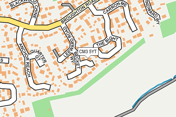 CM3 5YT map - OS OpenMap – Local (Ordnance Survey)