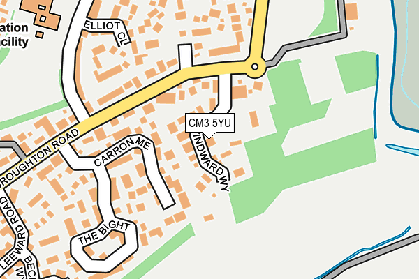 CM3 5YU map - OS OpenMap – Local (Ordnance Survey)