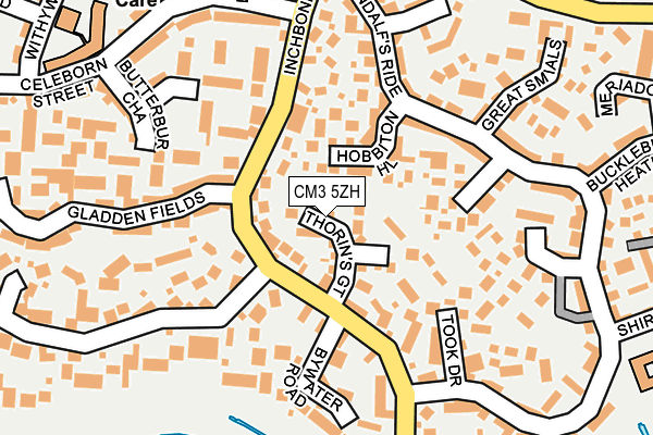 CM3 5ZH map - OS OpenMap – Local (Ordnance Survey)