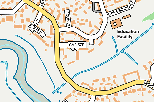 CM3 5ZR map - OS OpenMap – Local (Ordnance Survey)