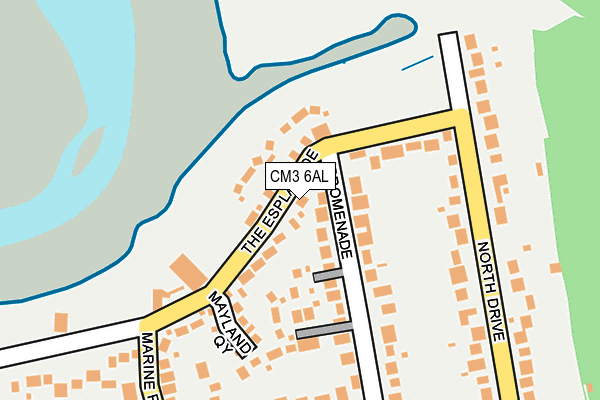 CM3 6AL map - OS OpenMap – Local (Ordnance Survey)