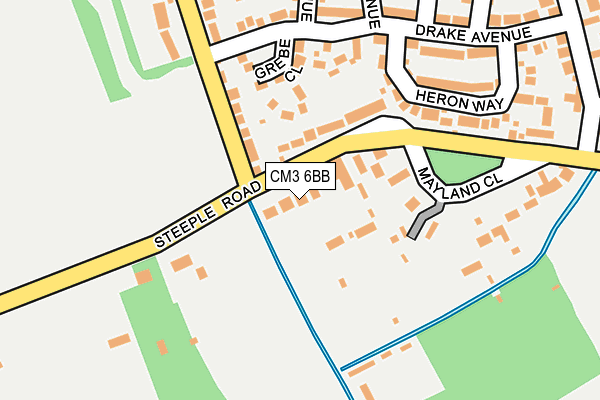 CM3 6BB map - OS OpenMap – Local (Ordnance Survey)