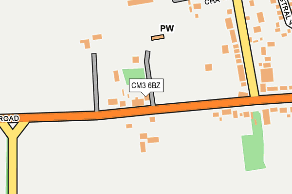 CM3 6BZ map - OS OpenMap – Local (Ordnance Survey)