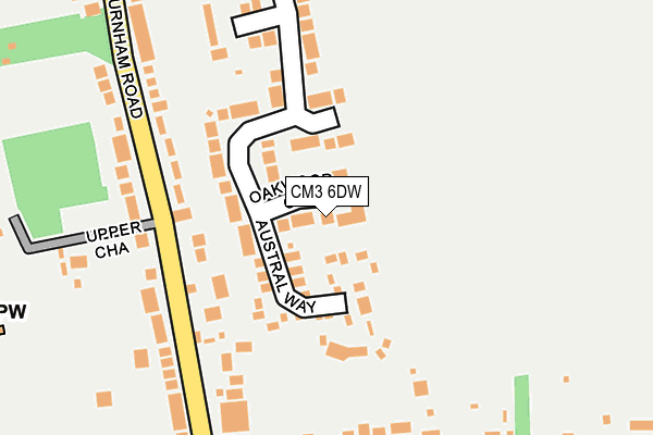 CM3 6DW map - OS OpenMap – Local (Ordnance Survey)