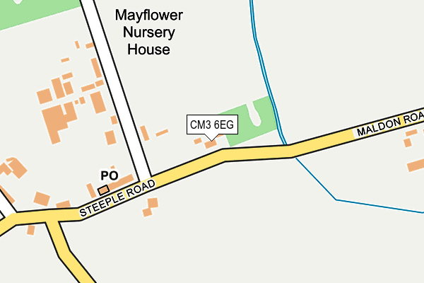 CM3 6EG map - OS OpenMap – Local (Ordnance Survey)