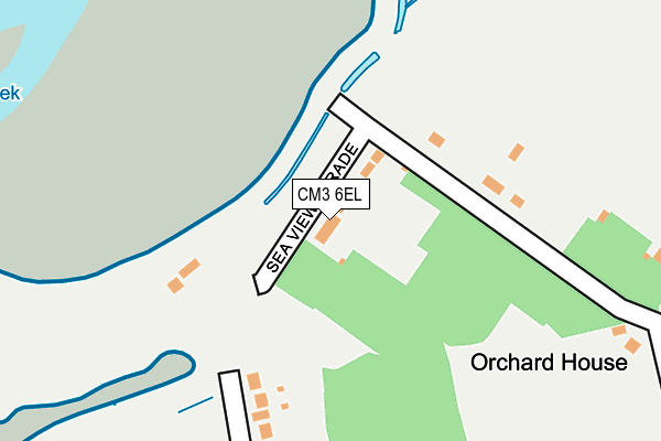 CM3 6EL map - OS OpenMap – Local (Ordnance Survey)