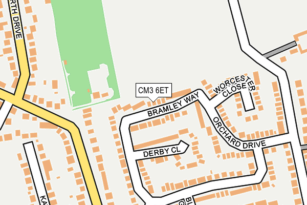 CM3 6ET map - OS OpenMap – Local (Ordnance Survey)