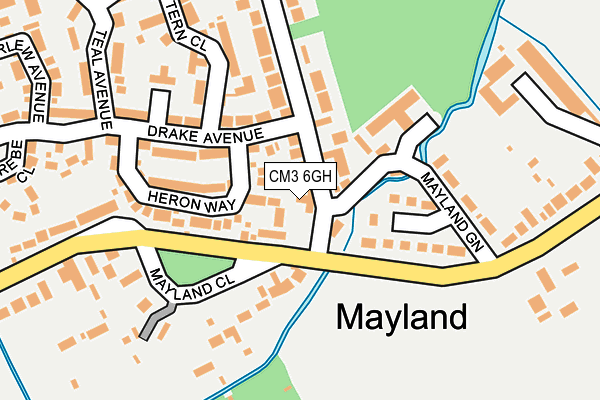 CM3 6GH map - OS OpenMap – Local (Ordnance Survey)