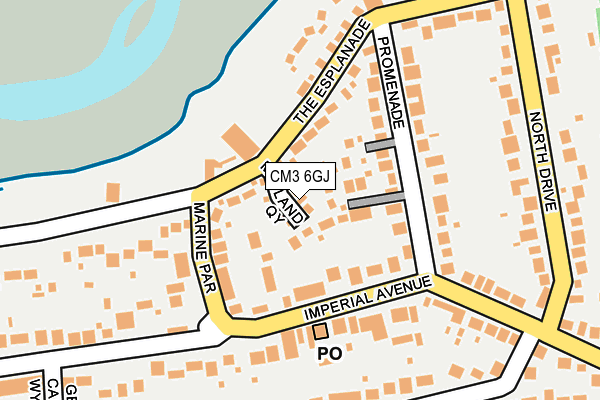 CM3 6GJ map - OS OpenMap – Local (Ordnance Survey)